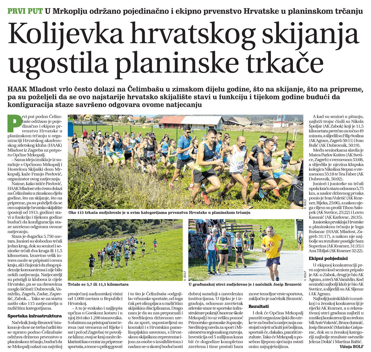 članak, goranski novi list, mrkopalj trail run