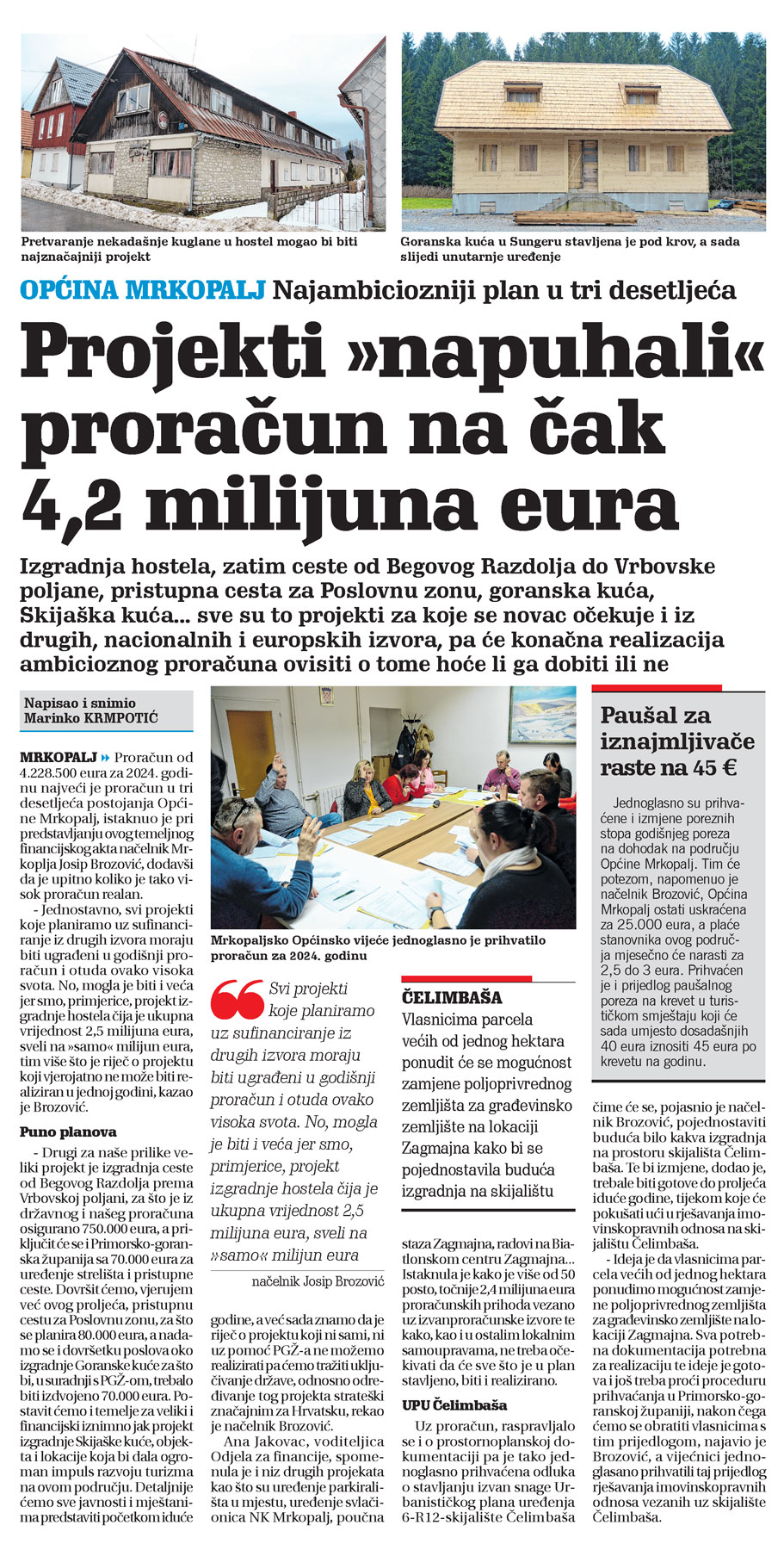 članak, novi list, općina mrkopalj, najambiciozniji plan u tri desetljeća, projekti "napuhali" proračun na čak 4,2 milijuna eura